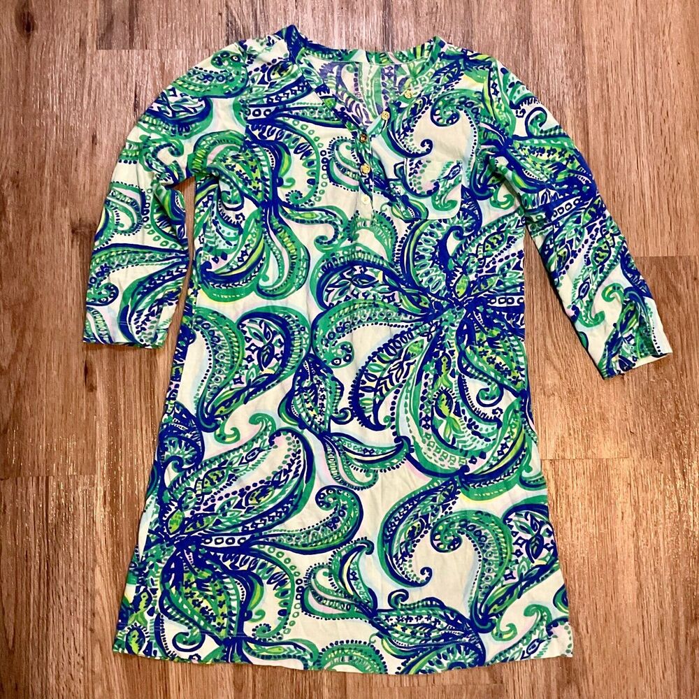 Lilly Pulitzer Palmetto Dress Girls Size XL 12-14 Mini KEEP IT CURRENT 12442